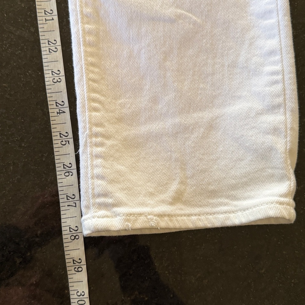 Levi’s White Classic Straight Fit Mid-Rise Jeans Waist 28 - Picture 13 of 15